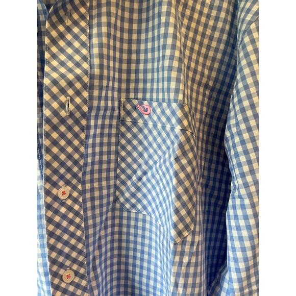 Men's MOJO Blue and White Button Down - Picture 4 of 4